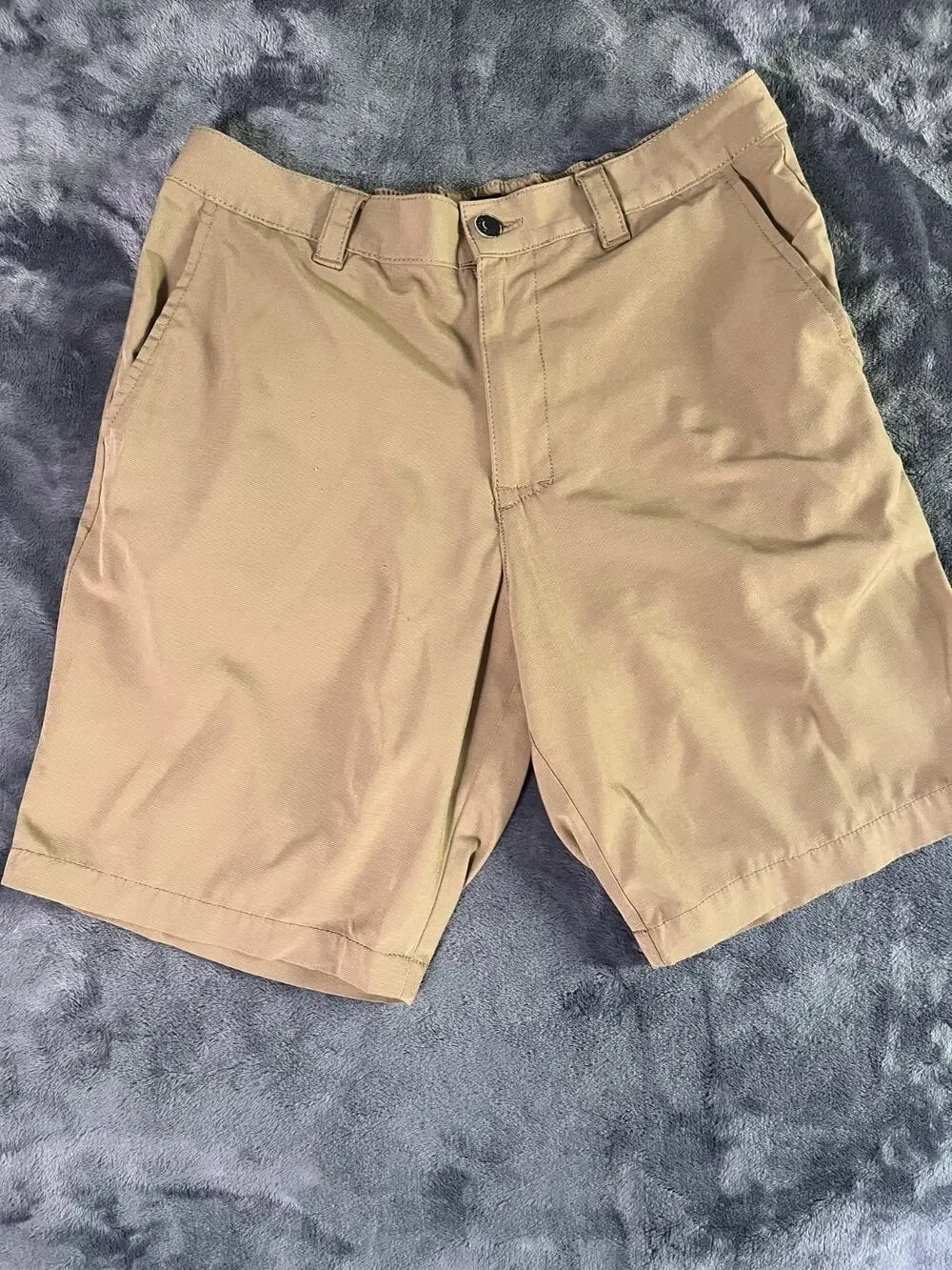 Banana Republic Shorts Size 34 Flat Front Tan Elastic Back Waist 1559922